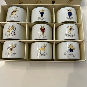 Pottery Barn Reindeer Napkin Rings